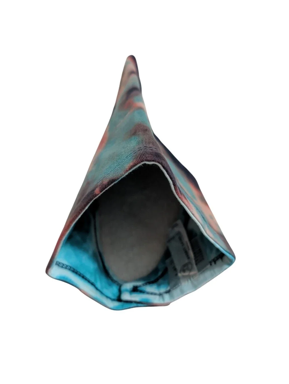NWOT Tie-Dye Triangle Pet Bandana / Baby Bandaid Bib in Teal, Brown, And Coral